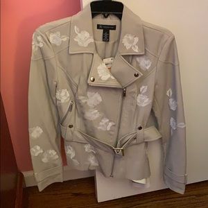 INC Women’s Faux Leather Jacket